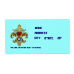 Louisiana Bicentennial Mardi Gras View Hints Personalised Shipping Label