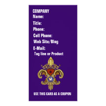Louisiana Business  Card Photo Vertical Customized Photo Card