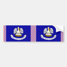 Louisiana Flag Bumper Sticker