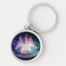 Louisiana Flag Firework Key Chains