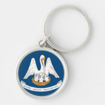 Louisiana Flag Key Chain