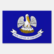 Louisiana Flag Yard Sign