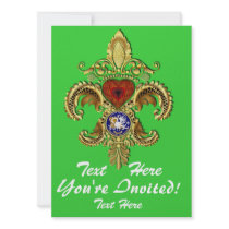 Louisiana Inivitations  Over 50 Colours Personalized Invites