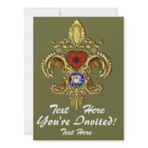 Louisiana Inivitations  Over 50 Colours Personalized Invite
