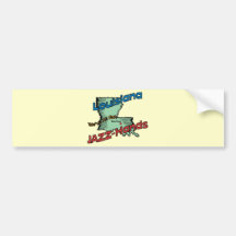 Louisiana LA US Motto ~ We've All Got Jazz Hands Bumper Stickers