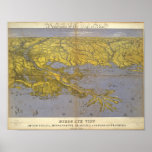 Louisiana, Mississippi, and Alabama Poster