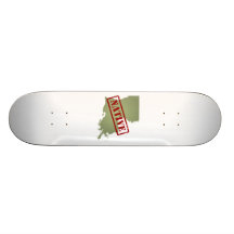 Louisiana Native with Louisiana Map Custom Skate Board