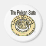 Louisiana Pelican StateSeal Magnet