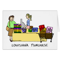 Louisiana Purchase Cartoon Card