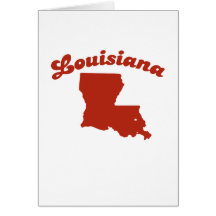 LOUISIANA Red State Greeting Cards