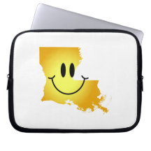 Louisiana Smiley Face Computer Sleeves