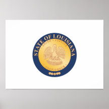 Louisiana State Seal Poster