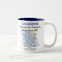 Louisiana Symbols & Map Mugs