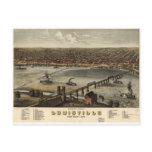 Louisville, Kentucky in 1876 Postcard