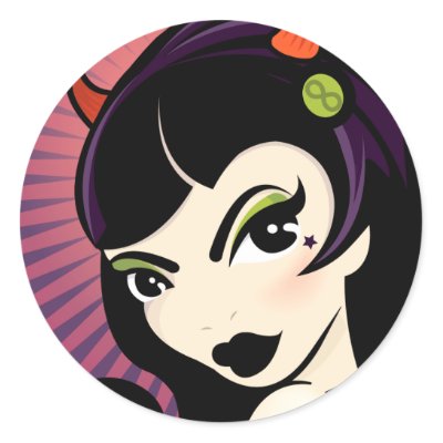 Devil Girl Sticker