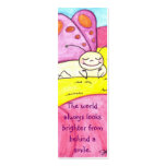 Lounging Butterfly Smile Bookmark