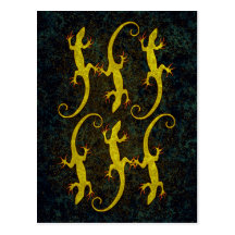 LOUNGING LIZARDS POSTCARD