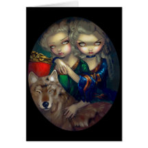"Loup-Garou :  Carte de voeux de Les Jumeaux"