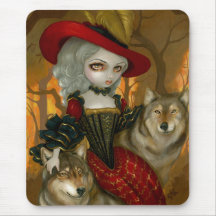 Loup-Garou: d'Automne gothic Wolf Rococo Mousepad