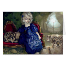 "Loup-Garou:  La Tristesse" Greeting Card