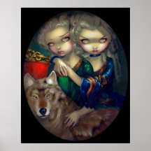 Loup-Garou: Les Jumeaux ART PRINT wolf vampire