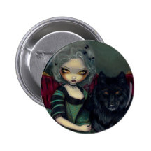 "Loup-Garou: Noir" Button