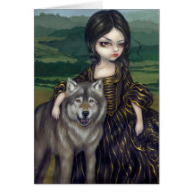 "Loup-Garou: Pastorale" Greeting Card