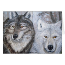 Loups d'âme s?ur par Lori Karels Cartes De Vœux