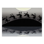 Loups-garou de Halloween Carte