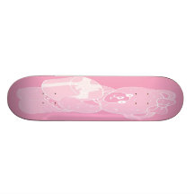 L'ours de nounours, position, pâlissent - le rose  planches à roulettes