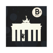L'ours sur Berlin - toile 40x40cm Toiles Tendues