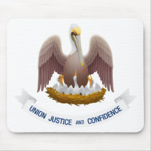 Lousiana Flag Theme 01 Mousepads