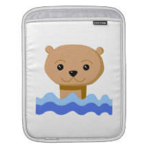 Loutre de natation housses iPad
