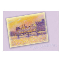 LOUVRE LANDSCAPE PAINTING PARIS RAMBLING POSTER posters