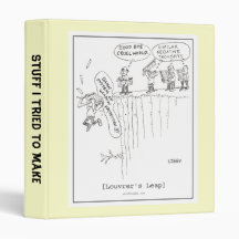 Louvrer's Leap Cartoon Binder