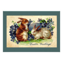 Lovable Bunnies Easter Invitation