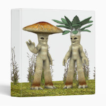 Lovable Vegetables - Waving 3 Ring Binders