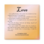 Love 1 Corinthians 13-4 Fridge Magnets