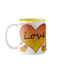 Love 1 Corinthians 13 Hearts Coffee Mug