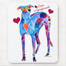 Love a Greyhound T Shirts and iPhone Covers Mousepads