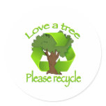 Love a tree round sticker