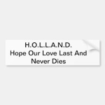 Love Acronyms Bumper Sticker