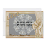 Love Add Photo Bridal Wedding Shower Invitation