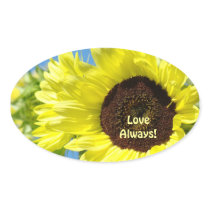 Love Always! stickers Bright Yellow Sunflowers
