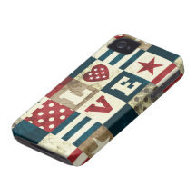 Love America Patriotic iPhone4 Case iPhone 4 Covers