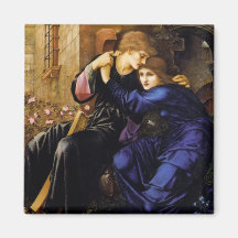 Love among the ruins Pre-Raphaelite Art Refrigerator Magnet