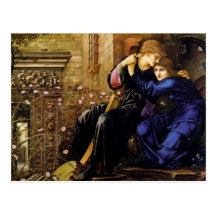 Love among the ruins Pre-Raphaelite Art Postcards