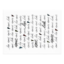 "Love Amour Amore Liebe Amor" Postcards