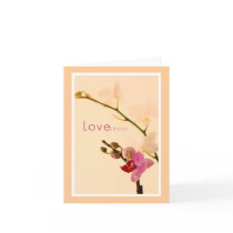 Love Amour Orchid Card
