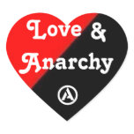 Love & Anarchy heart sticker
